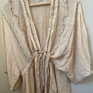Intimately Free People Embroidered Kimono